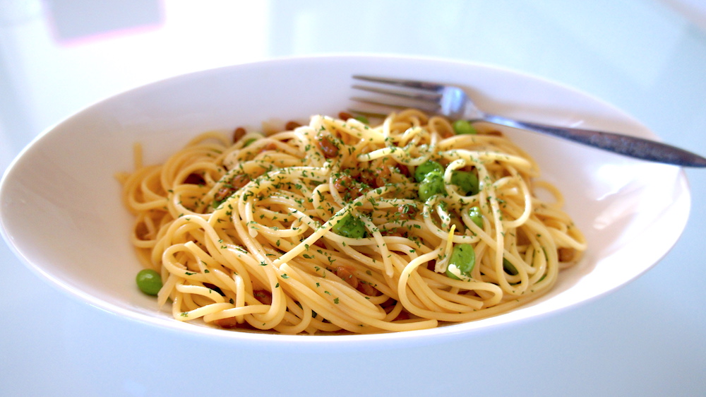 納豆と枝豆のペペロンチーノは乳化で美味くなった！お店の味を再現したくて、試行錯誤。